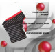 Кистьові бинти Power System PS-6000 Elastic Wrist Support Black/Red (пара) (PS-6000_Black)