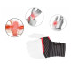 Кистьові бинти Power System PS-6000 Elastic Wrist Support Black/Red (пара) (PS-6000_Black)