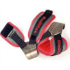 Крюки для тяги на запястье MadMax MFA-330 Lat Hooks Antic silver/Grey/Red (MFA-330-U)