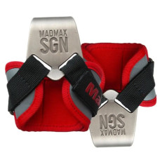 Крюки для тяги на запястье MadMax MFA-330 Lat Hooks Antic silver/Grey/Red (MFA-330-U)