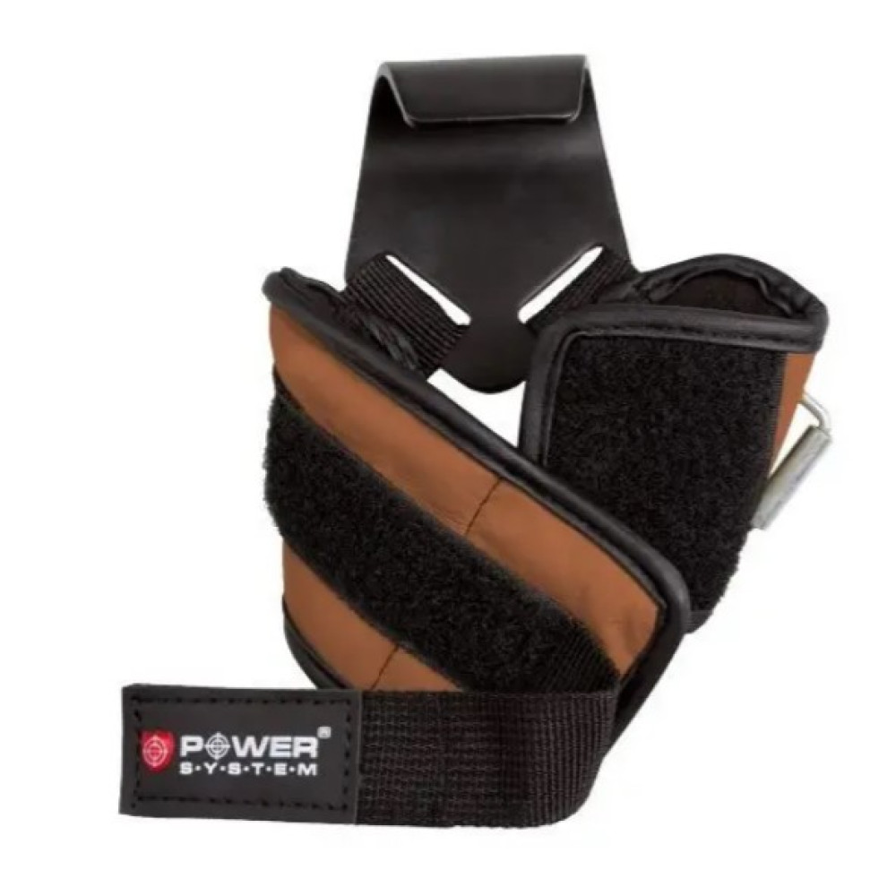 Гаки для тяги на зап'ястя Power System PS-3300 Hooks Brown L (PS-3300_L_Brown)