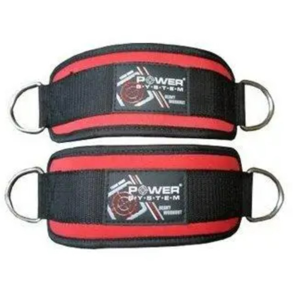 Манжети на щиколотку Power System PS-3410 Ankle Strap (PS-3410_Black_Red)