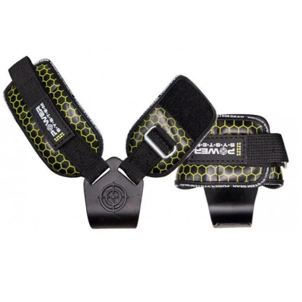 Гаки для тяги на зап'ястя Power System PS-3360 Hooks V2 Black/Yellow L (PS_3360_Black/Yellow L)