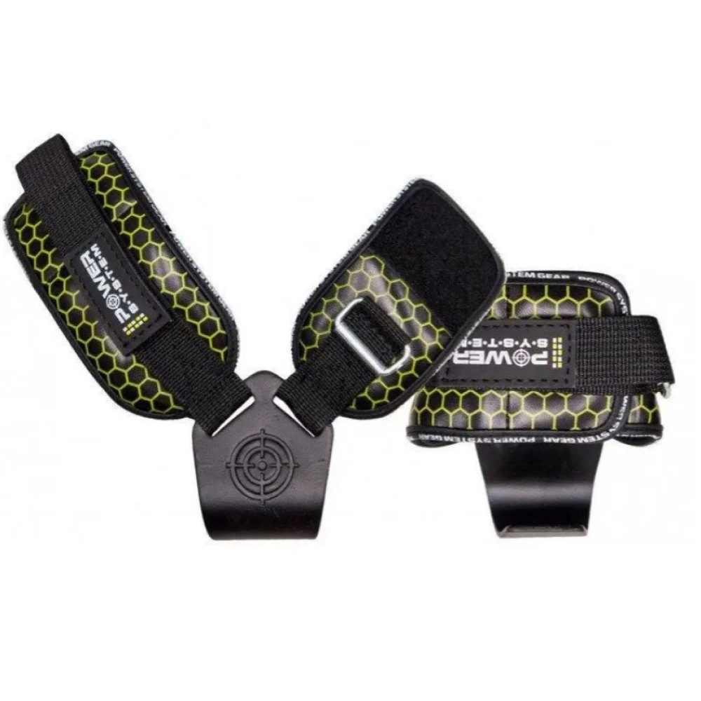 Гаки для тяги на зап'ястя Power System PS-3360 Hooks V2 Black/Yellow XL (PS_3360_Black/Yellow XL)