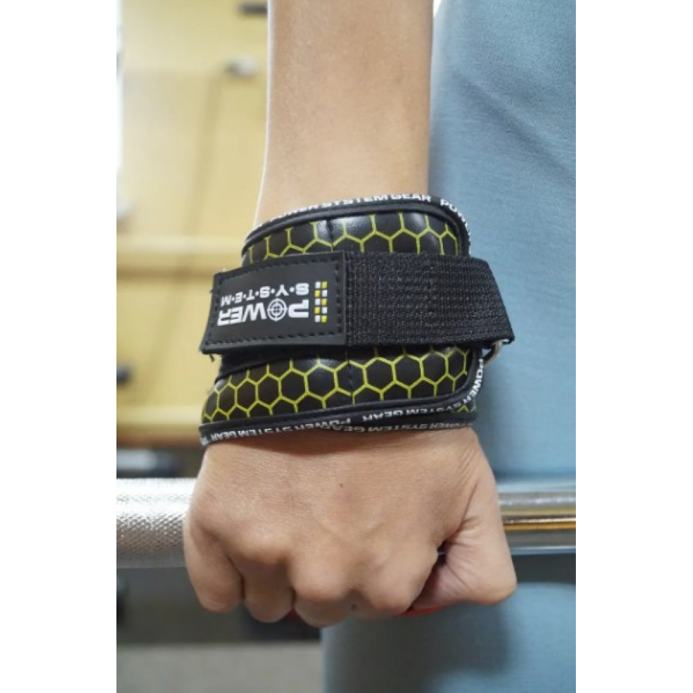 Гаки для тяги на зап'ястя Power System PS-3360 Hooks V2 Black/Yellow XL (PS_3360_Black/Yellow XL)