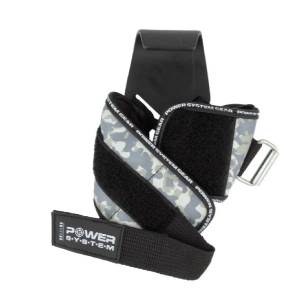 Гаки для тяги на зап'ястя Power System PS-3370 Hooks Camo Black/Grey XL (PS_3370_Black/Grey XL)