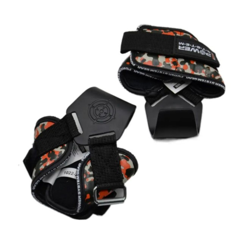 Гаки для тяги на зап'ястя Power System PS-3370 Hooks Camo Black/Red XL (PS_3370_Black/Red XL)