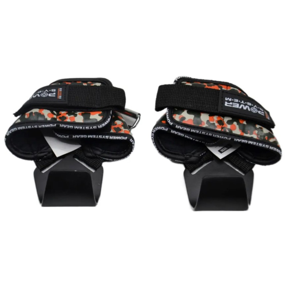 Гаки для тяги на зап'ястя Power System PS-3370 Hooks Camo Black/Red XL (PS_3370_Black/Red XL)