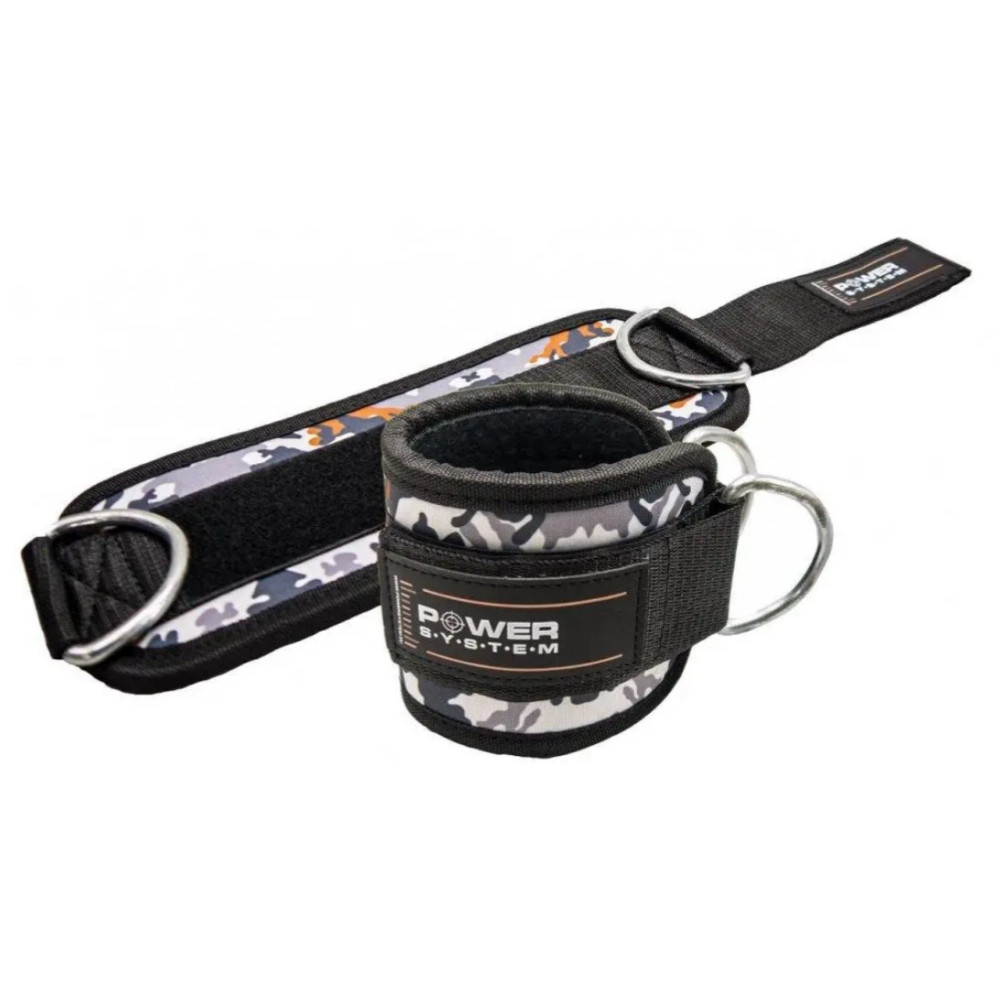 Манжети на щиколотку Power System PS-3470 Ankle Strap Camo Grey/Black (PS_3470_Grey/Black)