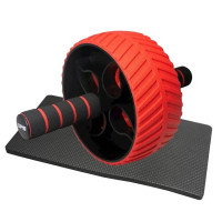 Колесо для преса Power System PS-4107 Full Grip AB Red + килимок Red/Black (4107RD-0)