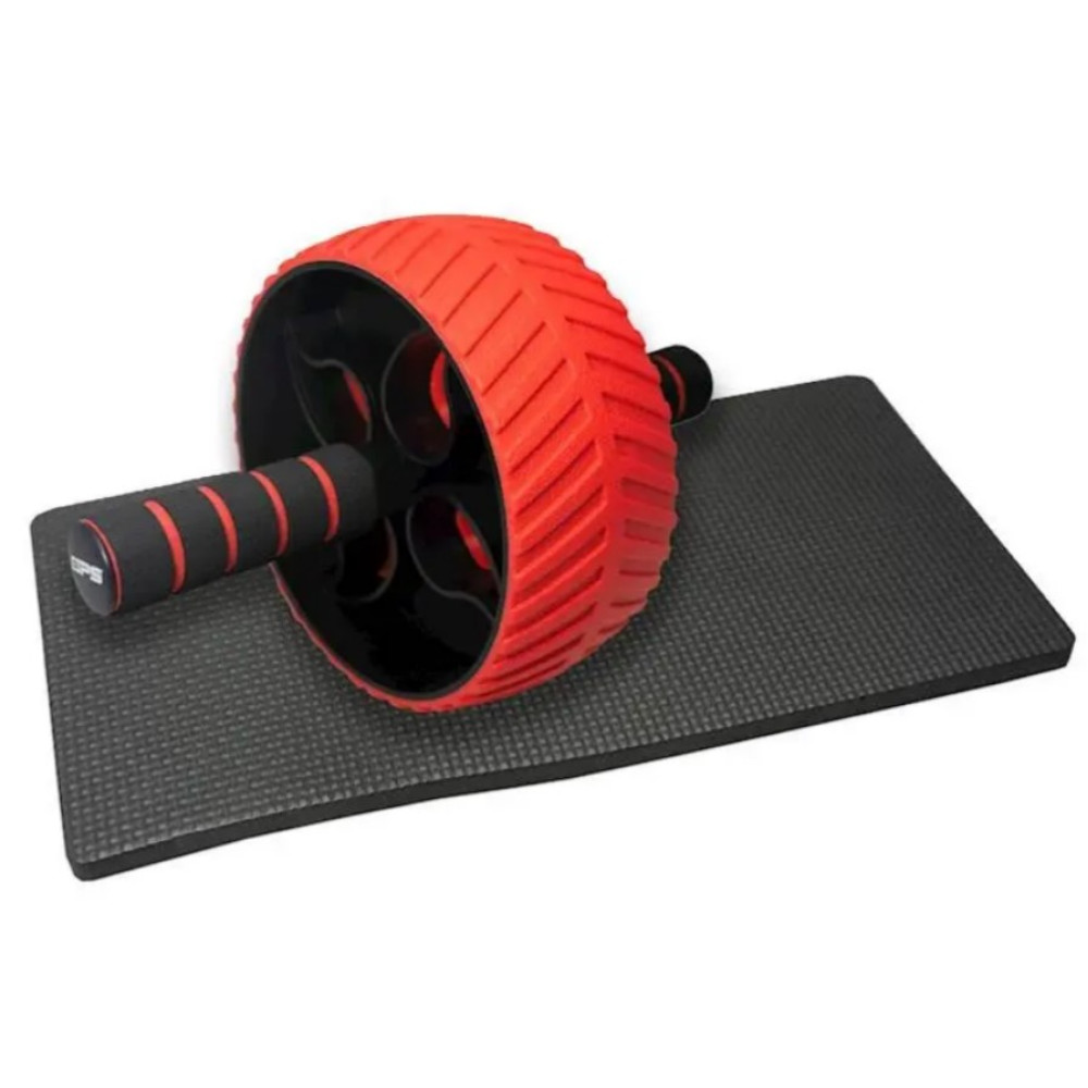Колесо для преса Power System PS-4107 Full Grip AB Red + килимок Red/Black (4107RD-0)