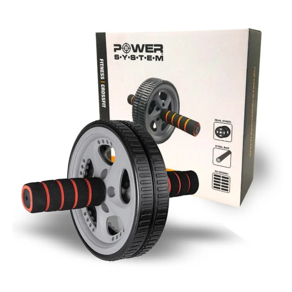 Колесо для преса Power System PS-4006 Power Ab Wheel Grey/Black (PS-4006_Grey-Black)
