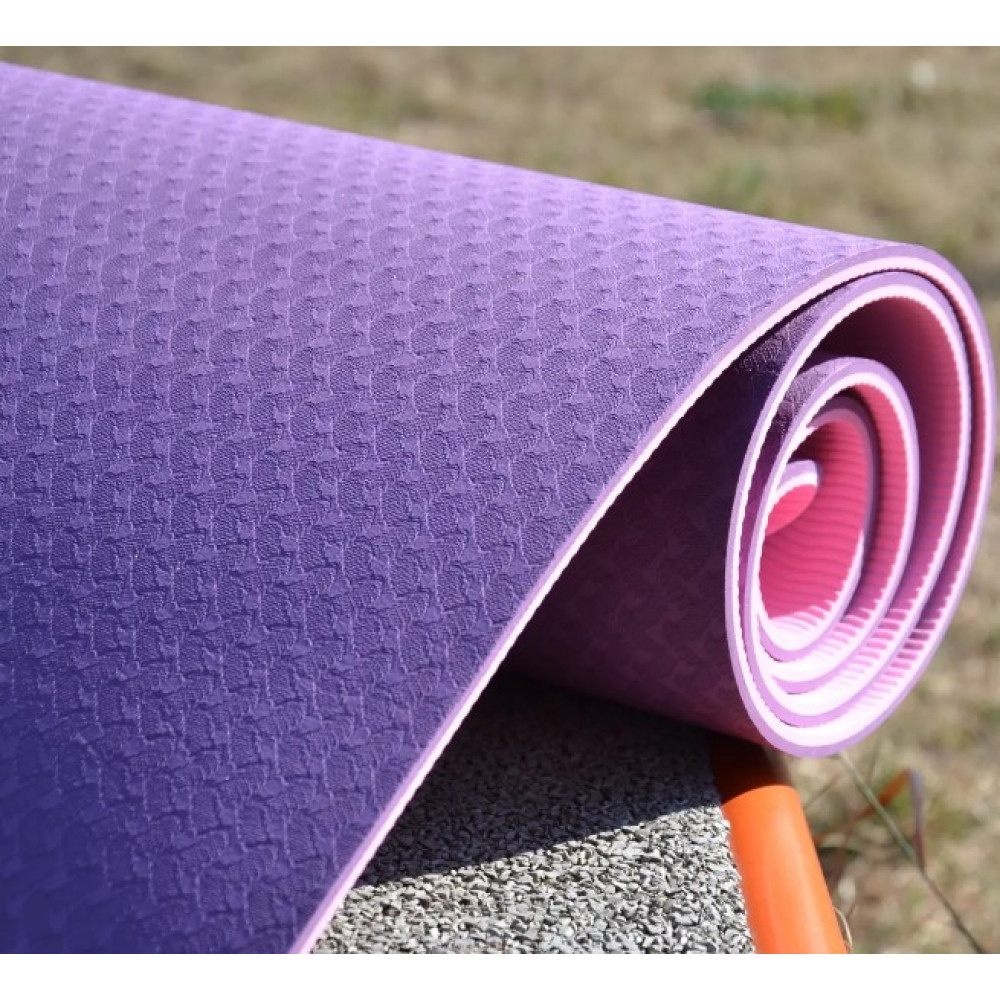Килимок для йоги та фітнесу Power System PS-4060 TPE Yoga Mat Premium Purple (183х61х0.6) (4060PI-0)