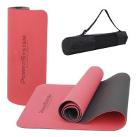 Килимок для йоги та фітнесу Power System PS-4060 TPE Yoga Mat Premium Red (183х61х0.6) (4060RD-0)