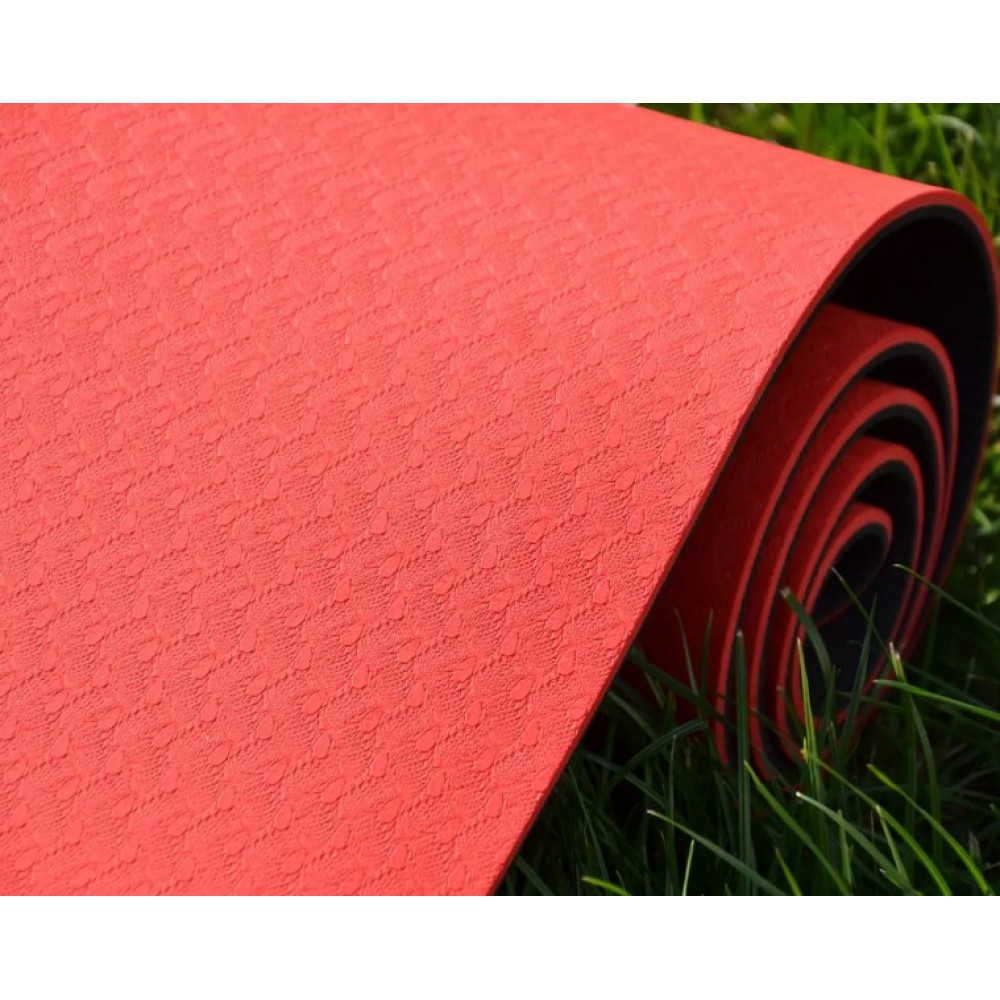 Килимок для йоги та фітнесу Power System PS-4060 TPE Yoga Mat Premium Red (183х61х0.6) (4060RD-0)