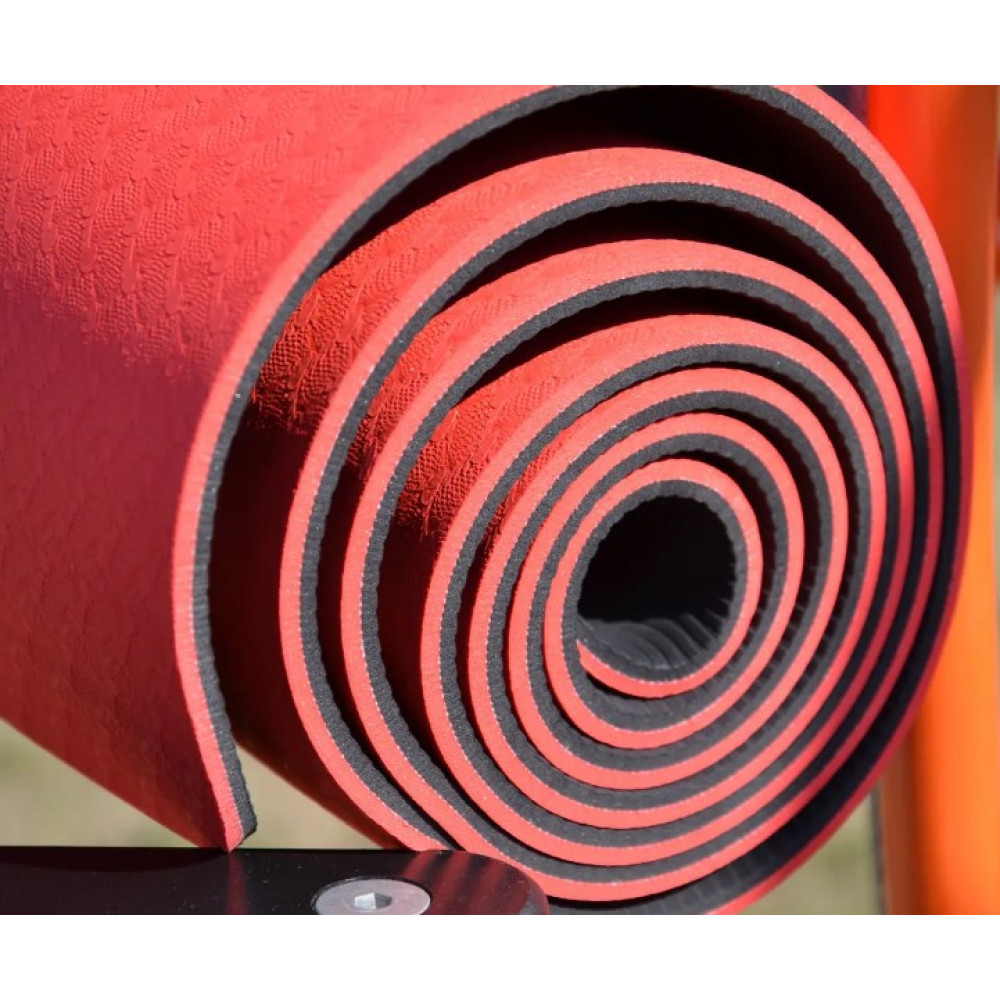 Килимок для йоги та фітнесу Power System PS-4060 TPE Yoga Mat Premium Red (183х61х0.6) (4060RD-0)