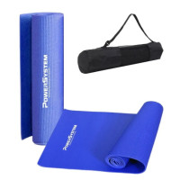 Коврик для йоги и фитнеса Power System PS-4014 PVC Fitness-Yoga Mat Blue (173x61x0.6) (PS-4014_Blue)