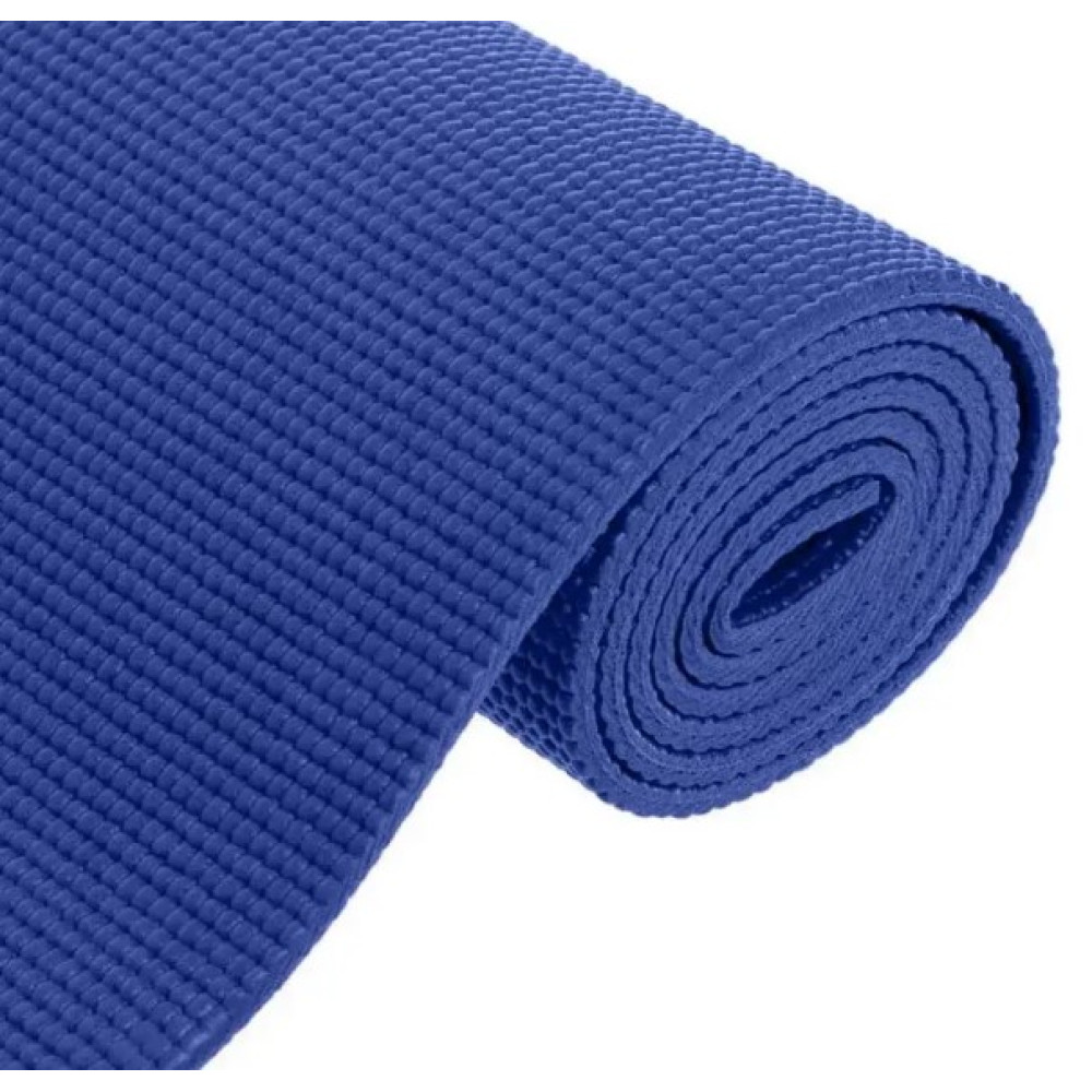 Килимок для йоги та фітнесу Power System PS-4014 PVC Fitness-Yoga Mat Blue (173x61x0.6) (PS-4014_Blue)