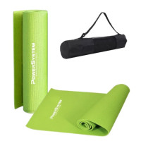 Килимок для йоги та фітнесу Power System PS-4014 PVC Fitness-Yoga Mat Green (173x61x0.6) (PS-4014_Green)