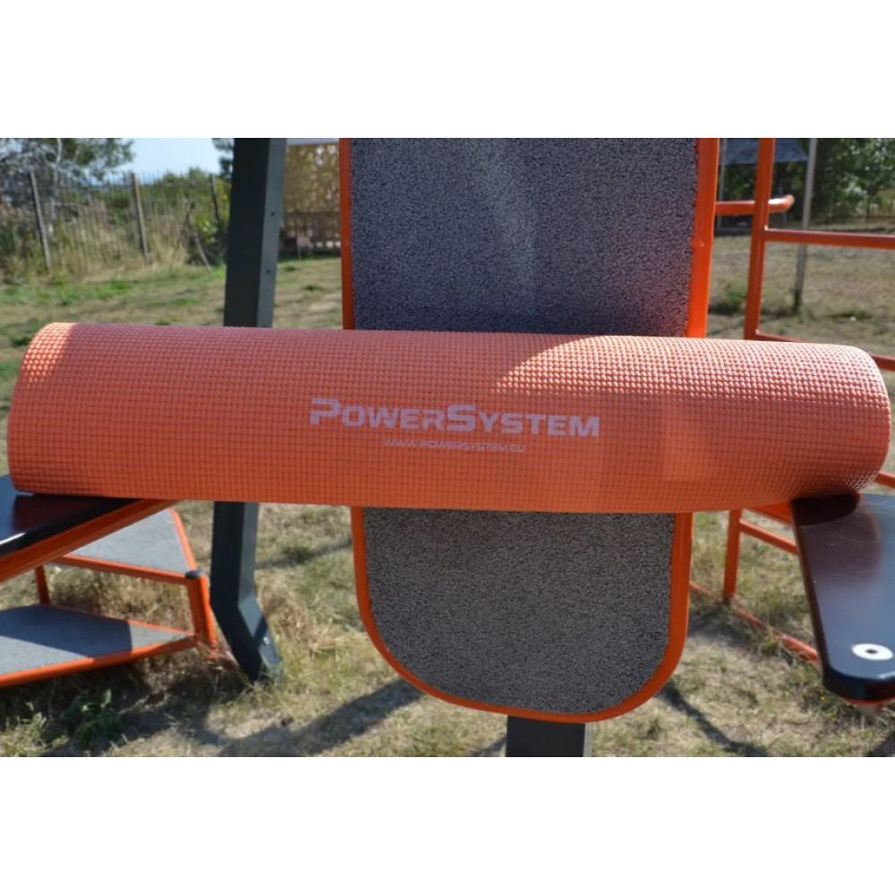 Килимок для йоги та фітнесу Power System PS-4014 PVC Fitness-Yoga Mat Orange (173x61x0.6) (PS-4014_Orange)