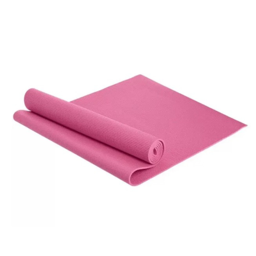 Килимок для йоги та фітнесу Power System PS-4014 PVC Fitness Yoga Mat Pink (173x61x0.6) (PS-4014_Pink)