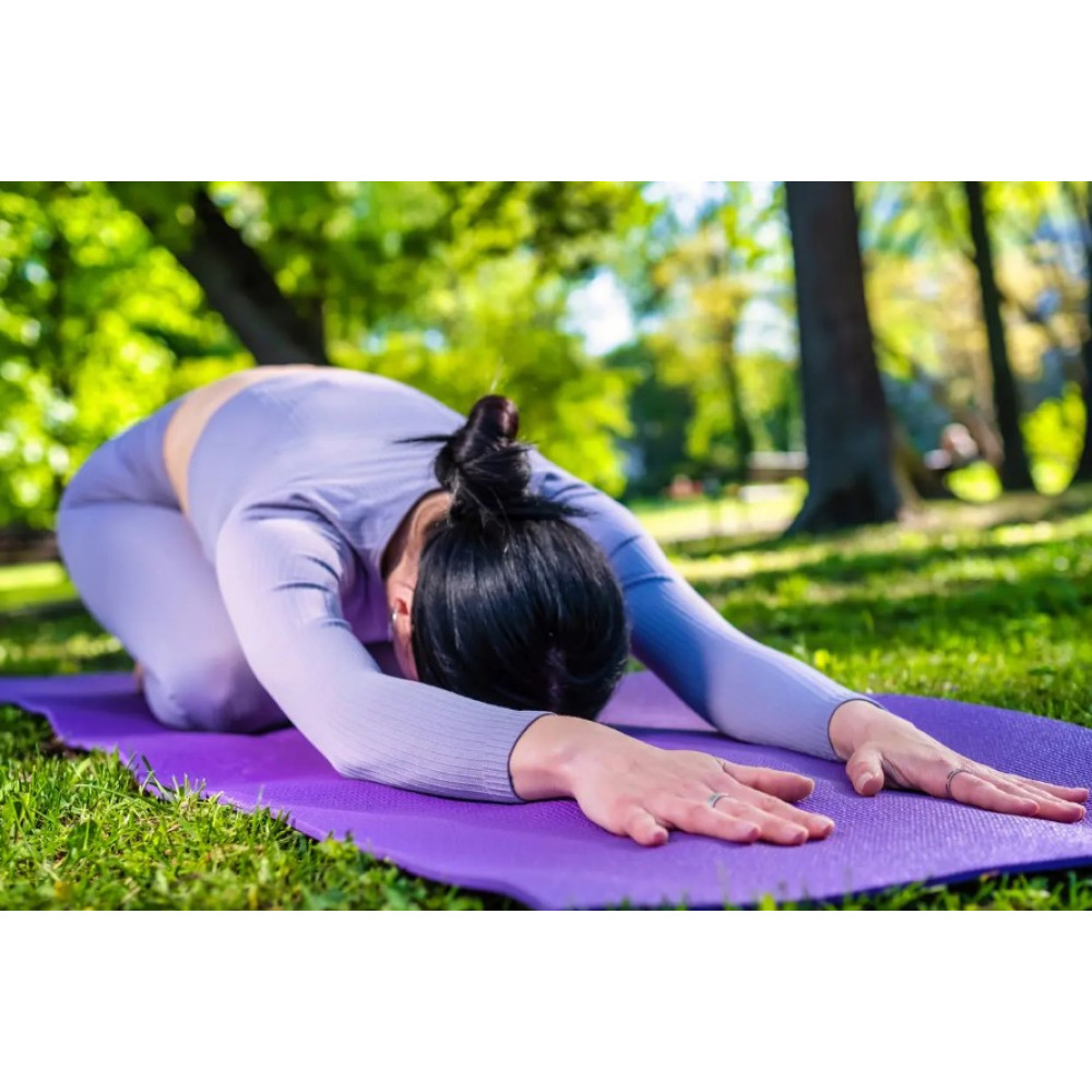 Килимок для йоги та фітнесу Power System PS-4014 PVC Fitness-Yoga Mat Purple (173x61x0.6) (PS-4014_Purple)