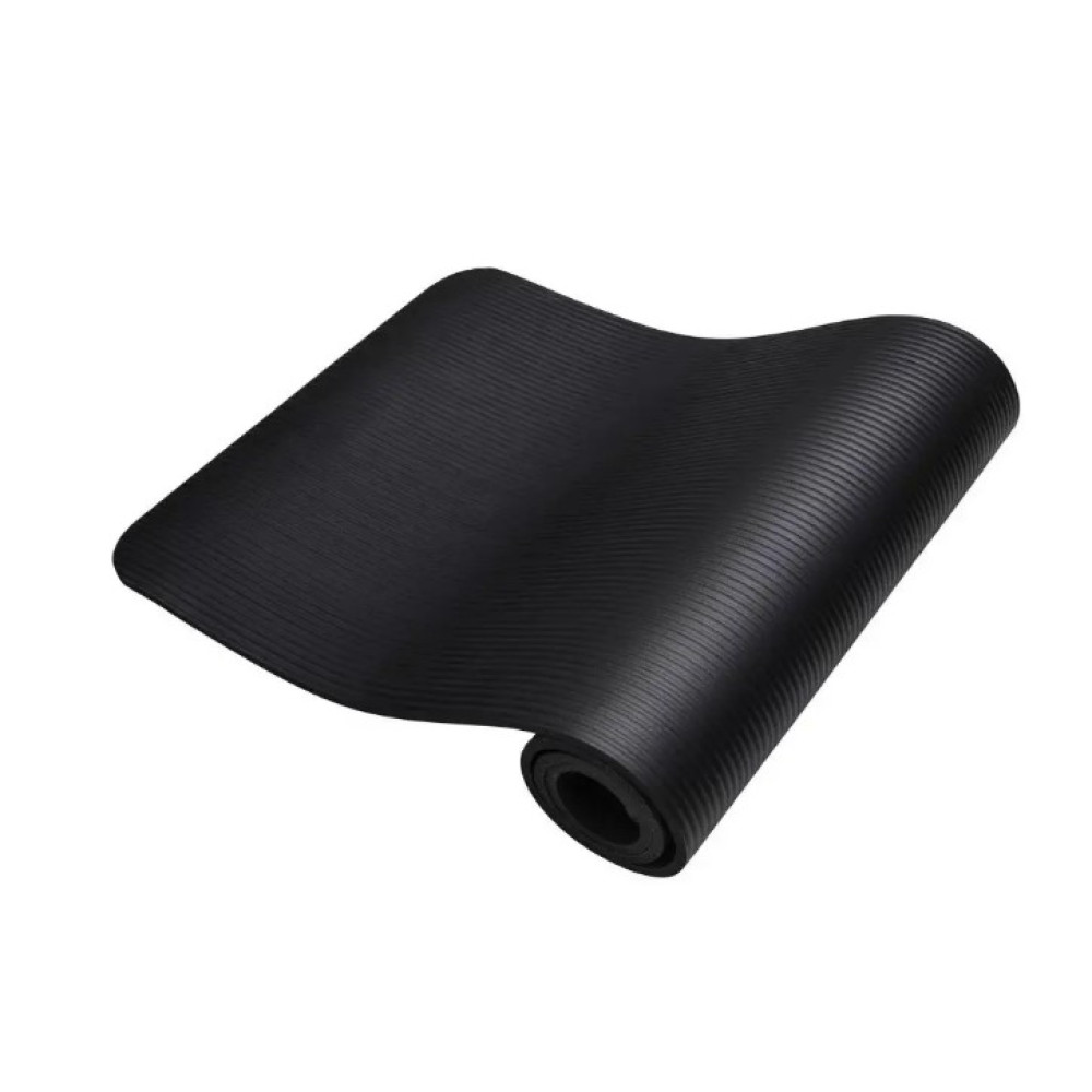 Килимок для йоги та фітнесу Power System PS-4017 NBR Fitness Yoga Mat Plus Black (180х61х1) (PS-4017_Black)