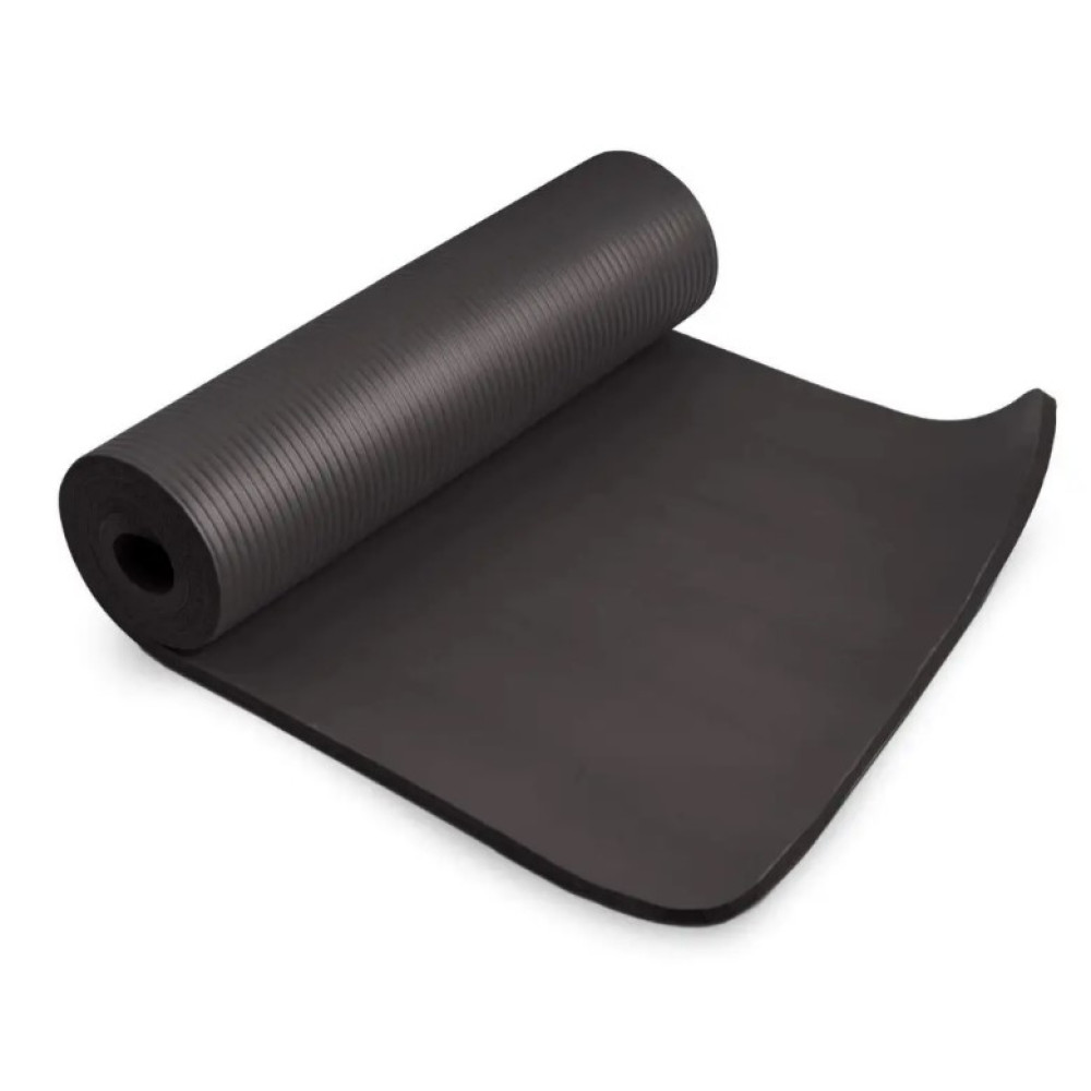 Килимок для йоги та фітнесу Power System PS-4017 NBR Fitness Yoga Mat Plus Black (180х61х1) (PS-4017_Black)