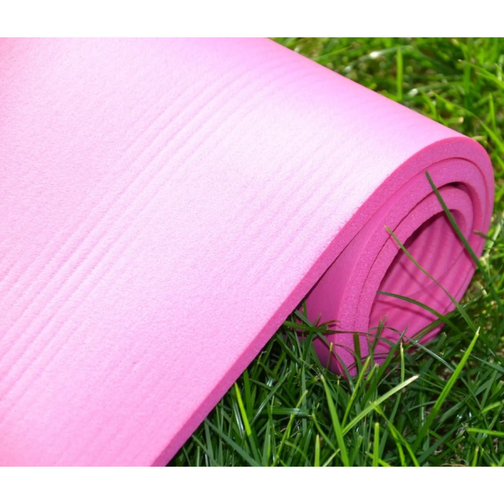 Коврик для йоги и фитнеса Power System PS-4017 NBR Fitness Yoga Mat Plus Pink (180х61х1) (PS-4017_Pink)