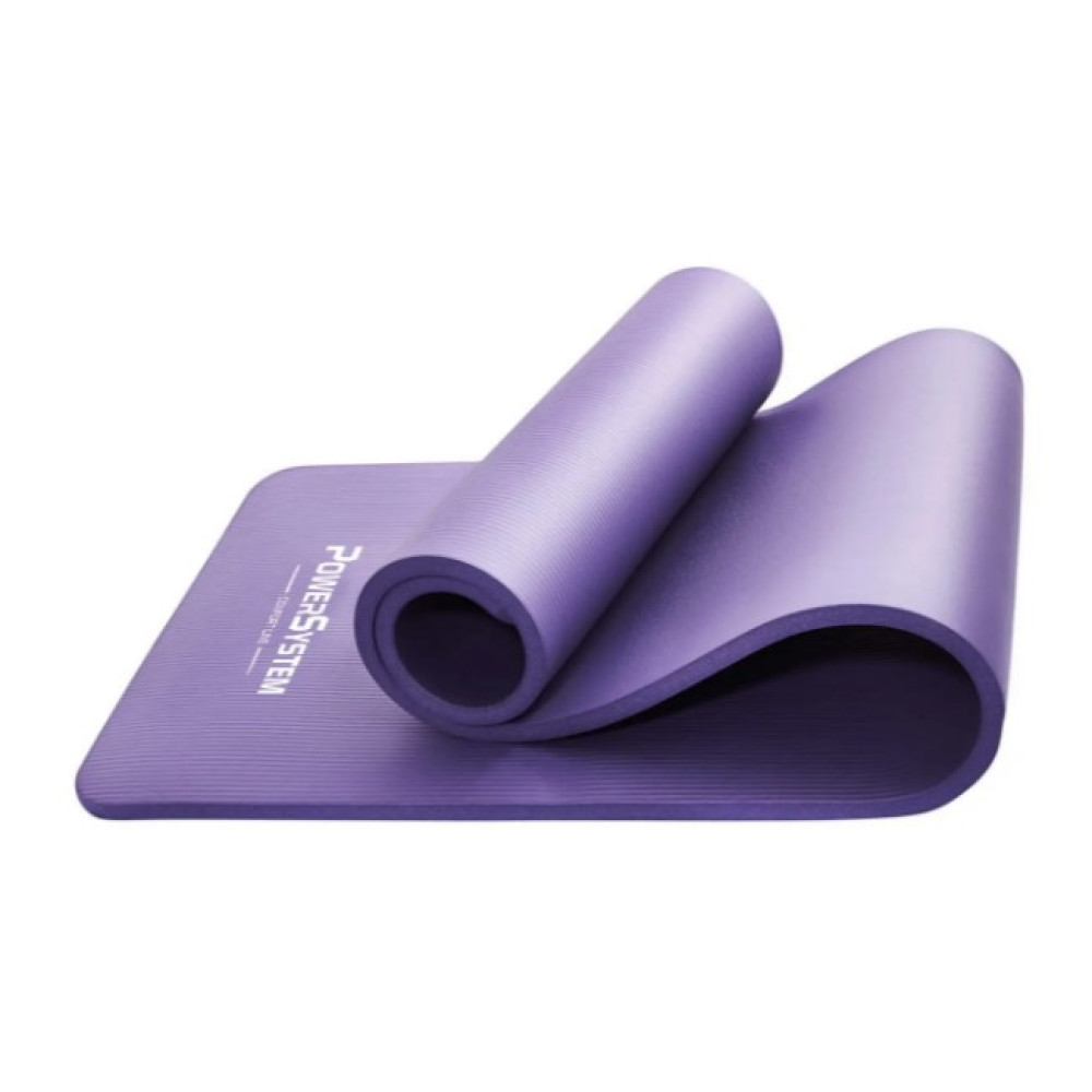 Килимок для йоги та фітнесу Power System PS-4017 NBR Fitness Yoga Mat Plus Purple (180х61х1) (PS-4017_Purple)