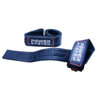 Лямки для тяги шкіряні Power System PS-3320 Leather Straps Black (3320BK-0)