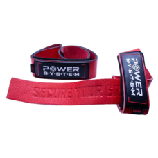 Кожаные лямки для тяги Power System PS-3320 Leather Straps Red (3320RD-0)
