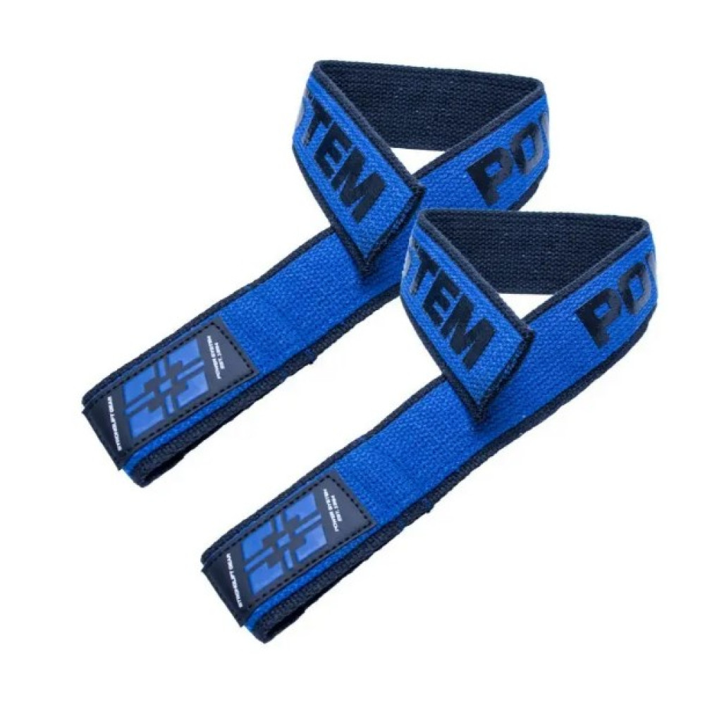 Лямки для тяги Power System PS-3401 Lifting Straps Duplex Black/Blue (3401BU-0)
