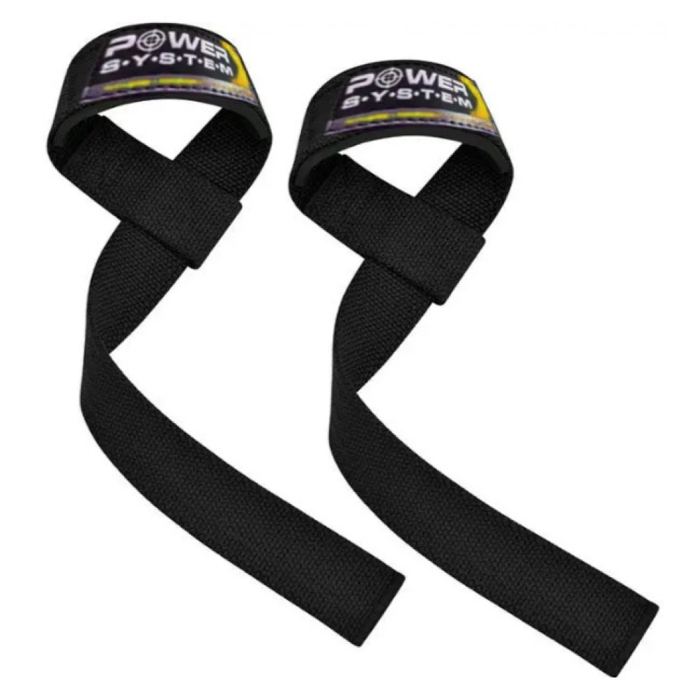 Лямки для тяги Power System PS-3400 Power Straps Black/Yellow (PS-3400_Bl/Yellow)