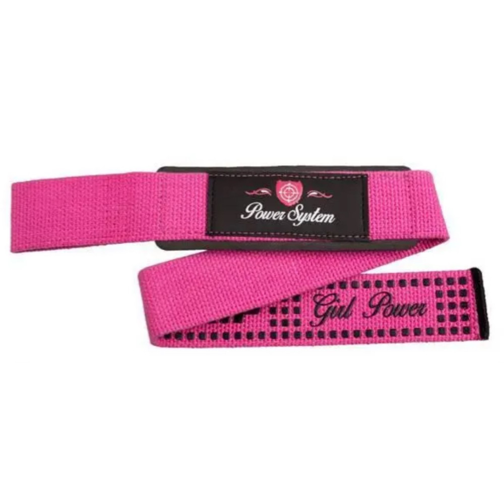 Лямки для тяги Power System PS-3420 G-Power Straps Pink (PS-3420_Pink)
