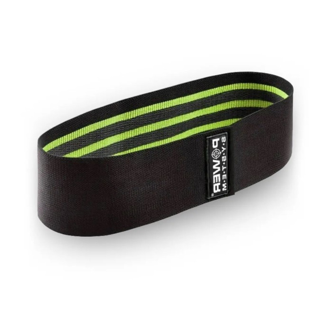 Тканевая резинка для фитнеса и спорта Power System PS-4092 Booty Band LVL 2 Black/Green (d_80 см, 12-16 кг) (4092GN-0)