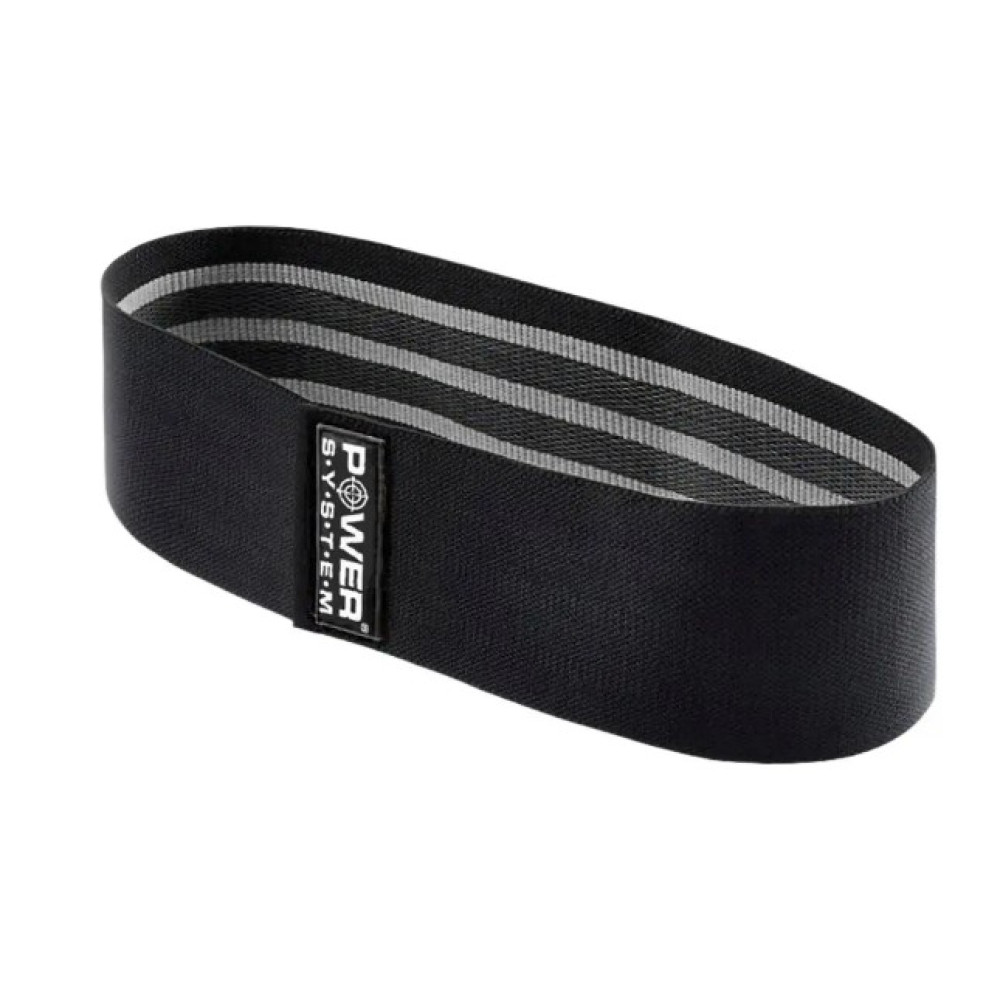 Тканевая резинка для фитнеса и спорта Power System PS-4093 Booty Band LVL 3 Black/Grey (d_94 см, 6-12 кг) (4093GR-0)