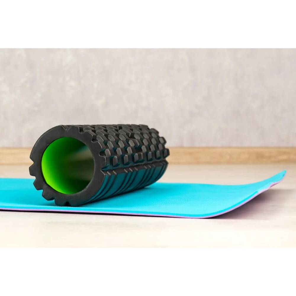 Масажний ролик (роллер) Power System PS-4050 Fitness Foam Roller Black/Green (33x15см) (PS-4050_Green)