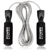 Скакалка скоростная с подшипниками Power System PS-4004 Speed ​​Jump Rope 2,8 м (PS-4004_Black-Steel)