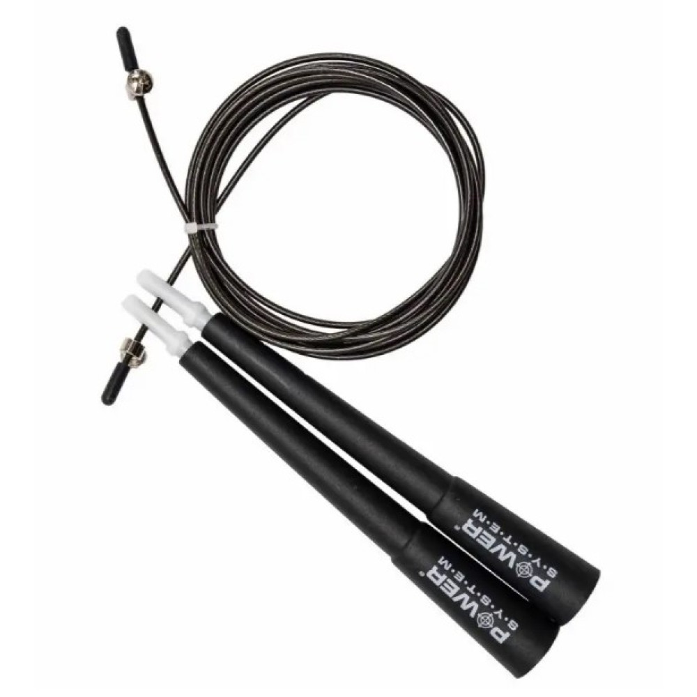 Скакалка швидкісна Power System PS-4033 Crossfit Jump Rope Black 2,8 м (PS-4033_Black)
