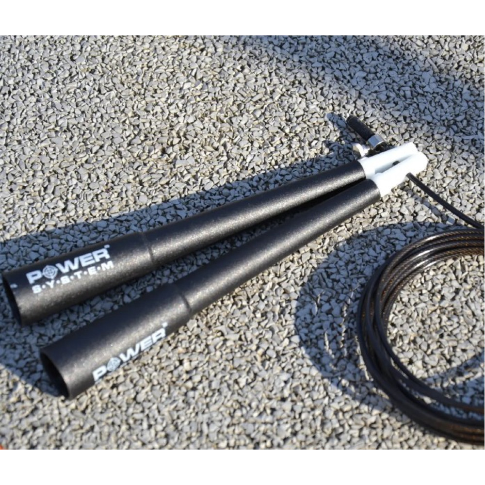 Скакалка швидкісна Power System PS-4033 Crossfit Jump Rope Black 2,8 м (PS-4033_Black)