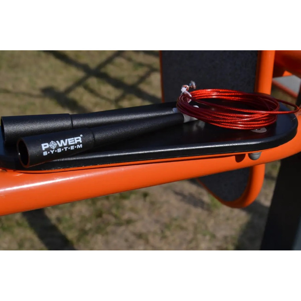 Скакалка швидкісна Power System PS-4033 Crossfit Jump Rope Red 2,8 м (PS-4033_Black-Red)