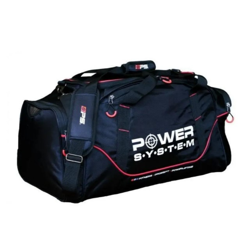 Спортивная сумка Power System PS-7010 Gym Bag Magna 65 л Blak/Red (7010BR-4)