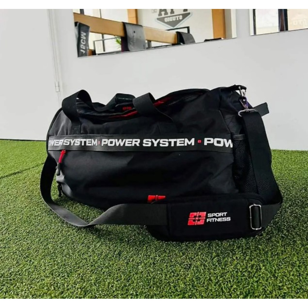 Спортивна сумка Power System PS-7012 Gym Bag-Dynamic (38л.) Black/Red (7012BR-3)