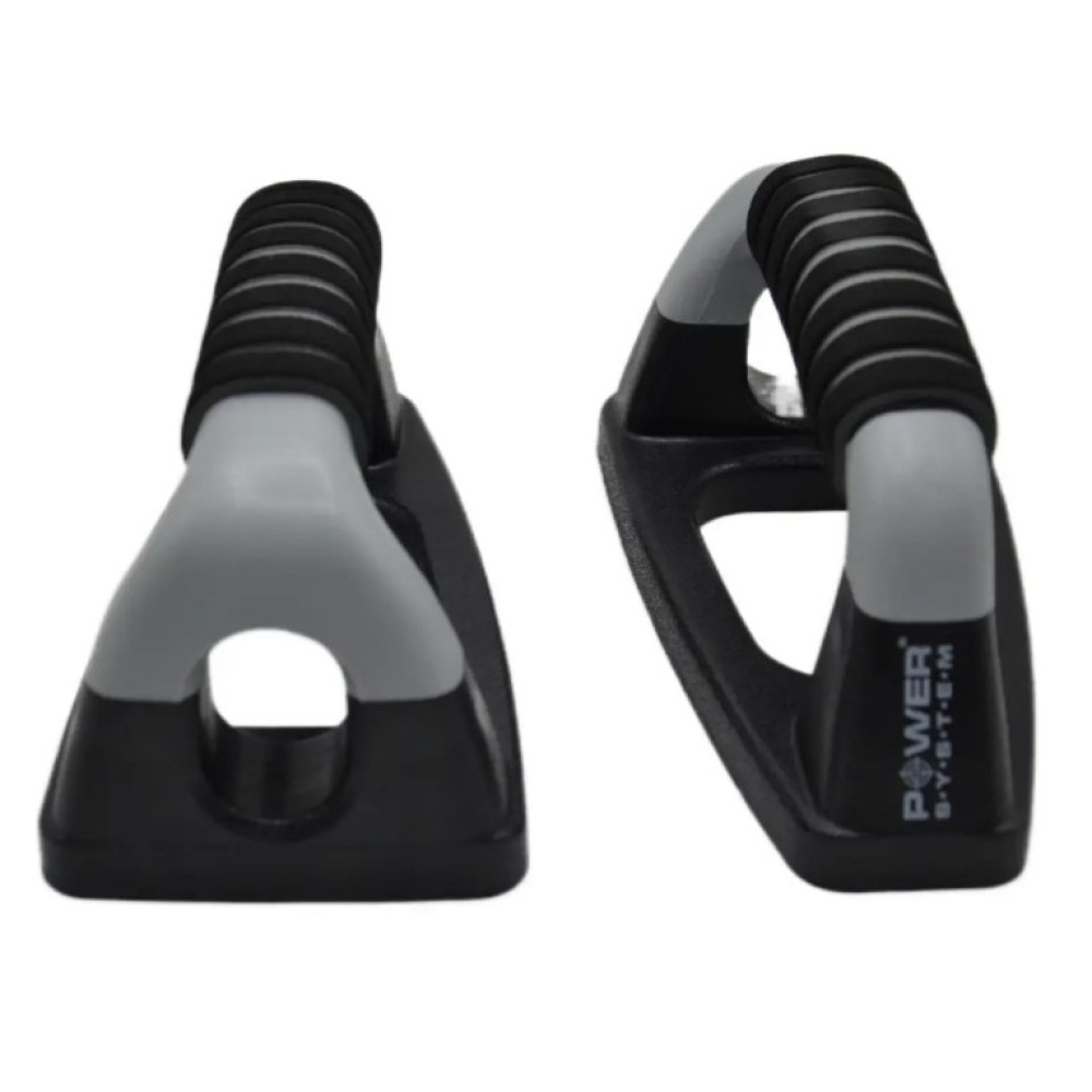 Упори для віджимань Power System PS-4022 Push UpBars Pro (Прямі) (PS-4022_Black-Grey)
