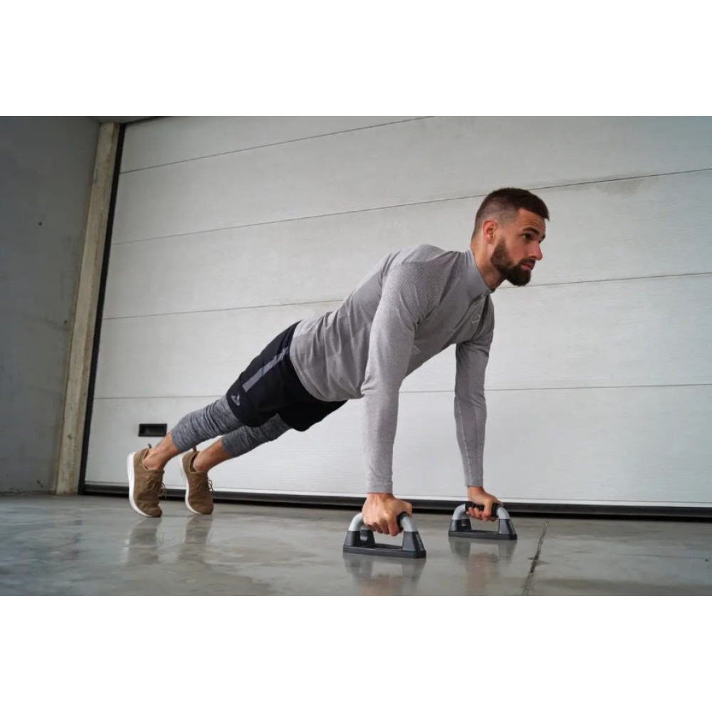 Упори для віджимань Power System PS-4022 Push UpBars Pro (Прямі) (PS-4022_Black-Grey)