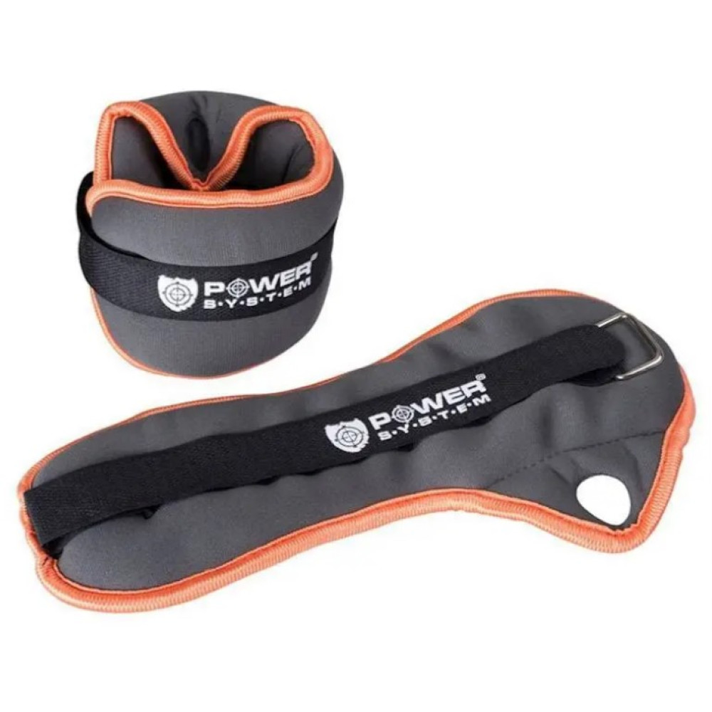 Обважнювачі-манжети для ніг та рук Power System PS-4071 Wrist Weights (2 шт*2 кг) (PS_4071_Grey)