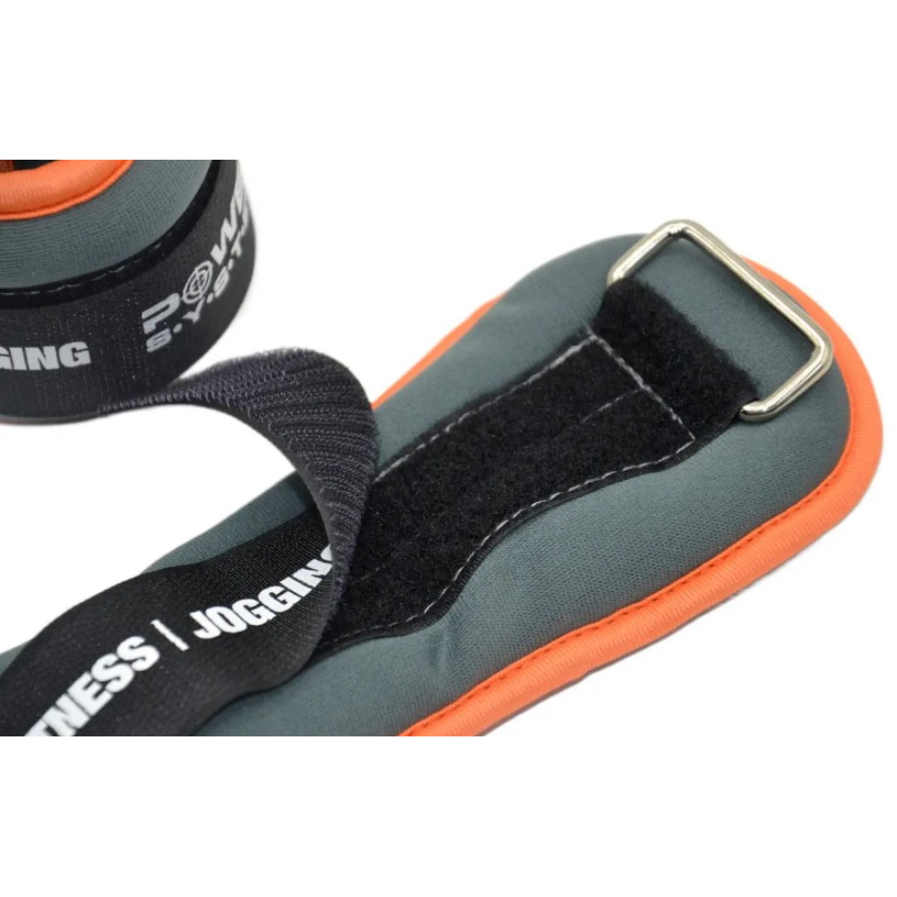 Обважнювачі-манжети для ніг та рук Power System PS-4072 Ankle Weights (2 шт*1.5 кг) (PS_4072_Grey)