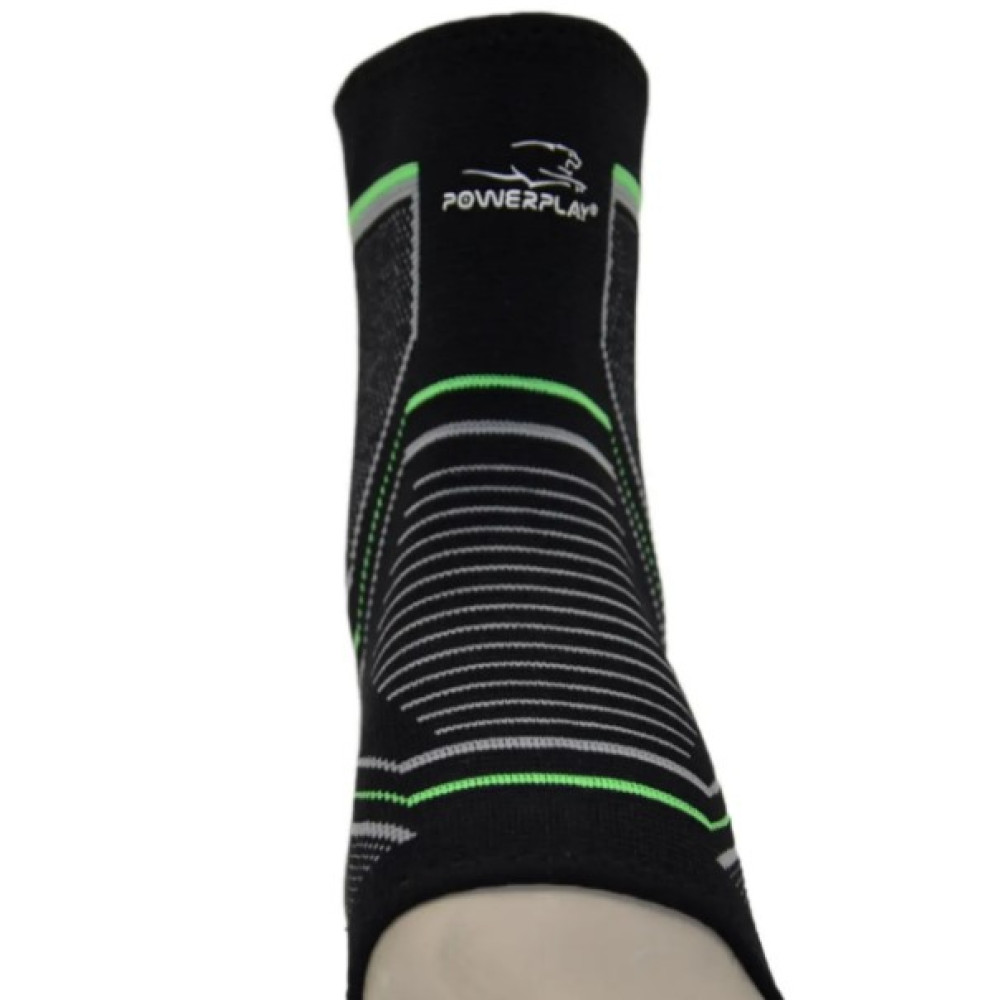 Бандажи на голеностоп PowerPlay 4100 Черные L/XL (пара) (PP_4100_L/XL_Black)