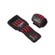 Бинти для зап'ясть (кистьові бинти) PowerPlay 3081 Gym WristT Wraps Чорно-Червоні (PP_3081_Red)